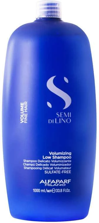 "Alfaparf Milano Semi Di Lino Volume plonų plaukų plaukų šampūnas, suteikiantis žvilgesio 1000ml