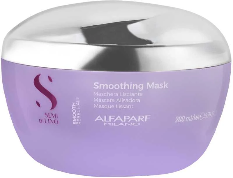 Alfaparf Milano Semi Di Lino Smooth plaukus glotninanti kaukė 200ml