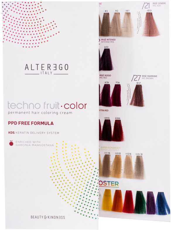 AlterEgo Professional palette of Technofruit dyes colors, small