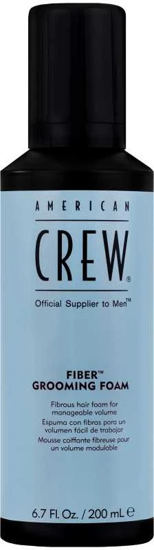 American Crew Fiber Grooming Foam vidutinės fiksacijos plaukų putos 200ml