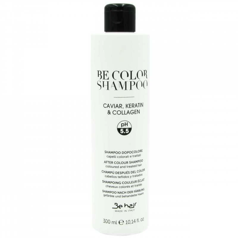 Be hair šampūnas dažytų, pažeistų plaukų priežiūrai BE COLOR, 300ml