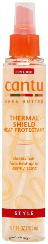 "Cantu Sviestmedžių aliejumi Thermal Shield Heat Protectant Purškiklis" purškiklis apsaugantis plaukus nuo karščio 151ml
