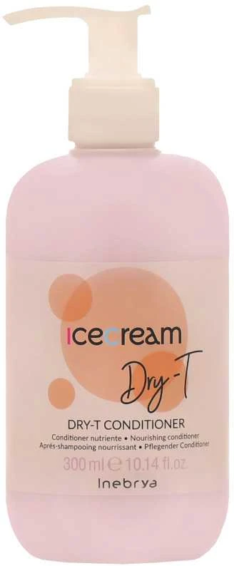 Inebrya Ice Kreminis Dry-T Conditioner maitinamasis plaukų kondicionierius, 300 ml