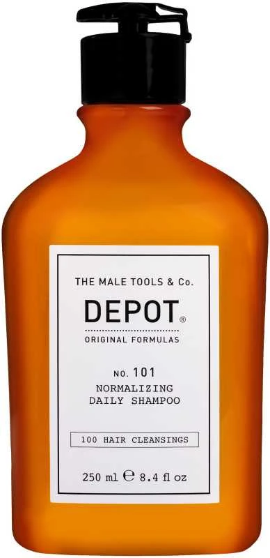 Depot 100 plaukų valymo priemonė Nr. 101 su botaniniu kompleksu. Normalizuojanti plaukų šampūnas, 250 ml.