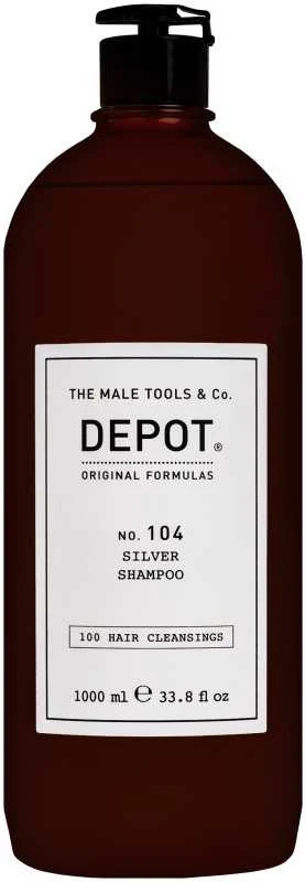 Depot 100 plaukų valymo priemonė Nr. 104 su botaniniu kompleksu, skirta neutralizuoti gelinius atspalvius, 1000 ml
