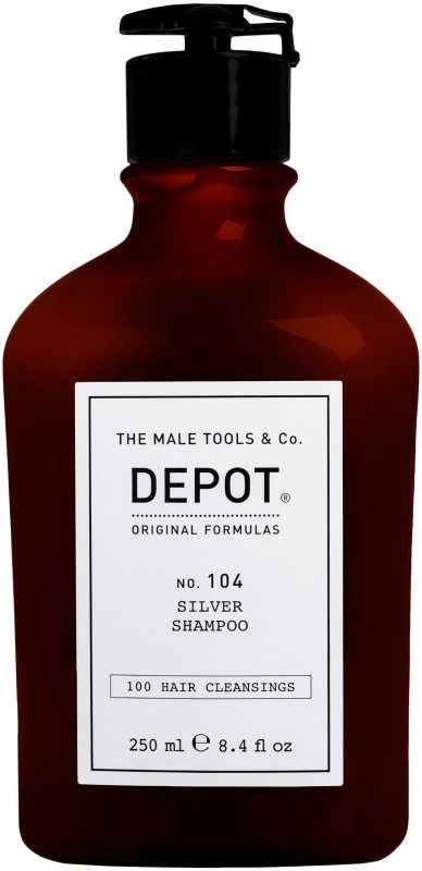Depot 100 plaukų valymo priemonė Nr. 104 su botaniniu kompleksu, skirta neutralizuoti geltonus atspalvius, 250 ml