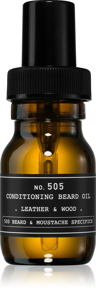 Depot No. 505 Conditioning Beard Oil Leather & Wood - kondicionuojamasis barzdos aliejus, 30 ml