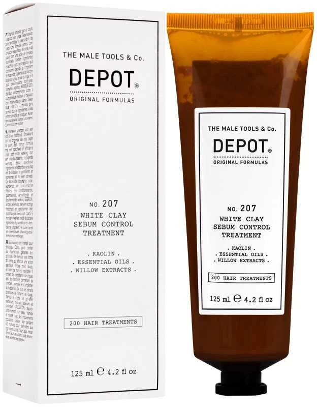 Depot No. 207 Baltas Clay Sebum Control procedūra, 125 ml
