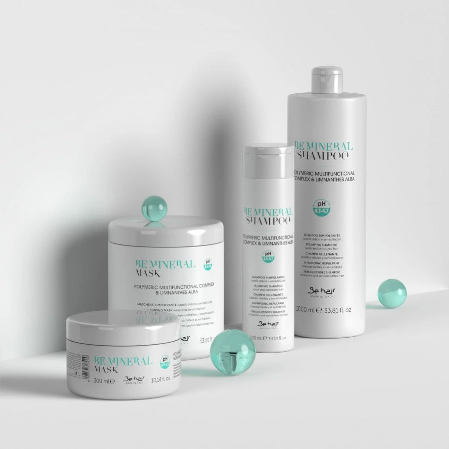 Be Hair BE MINERAL kaukė silpniems, ploniems plaukams, 300 ml aprašymas - Prekės nuotrauka