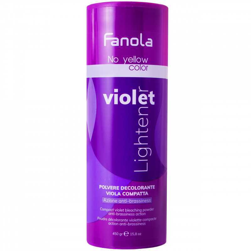 Fanola No Geltona Color Compact Violet balinimo milteliai, 450 g