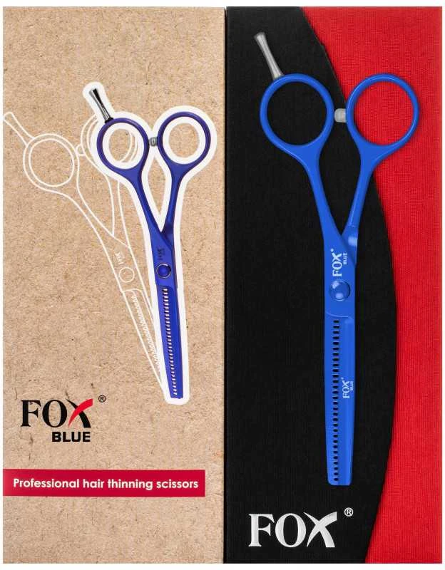 FOX hairdressing thinning shears - Raudona