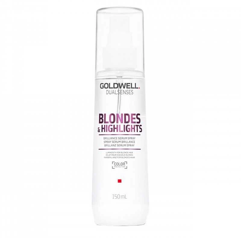 Blizgesio suteikiantis purškiklis Goldwell Blondes&Highlights Brilliance Serum Purškiklis 150ml