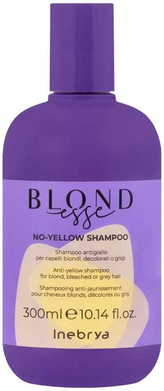 Inebrya BLONDesse No-Geltona Šampūnas geltonus tonus neutralizuojantis plaukų šampūnas, 300 ml