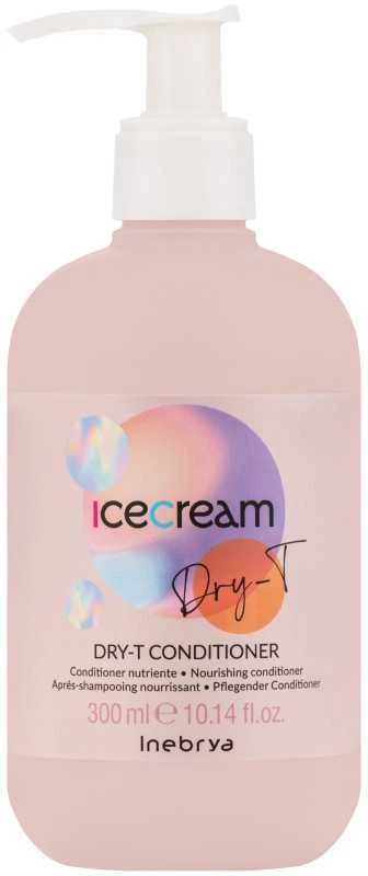 Inebrya Ice Kreminis Dry-T Conditioner maitinamasis plaukų kondicionierius, 300 ml