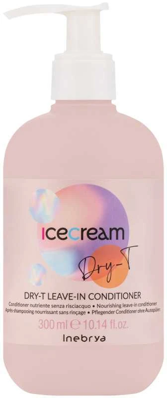 Inebrya Ice Kreminis Dry-T Leave-In Conditioner nenuplaunamas maitinamasis kondicionierius, 300 ml
