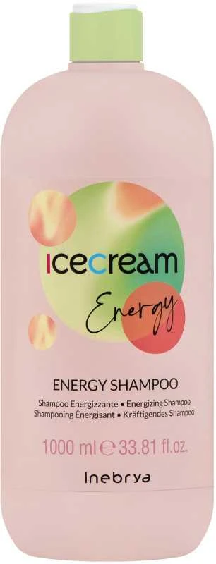 Inebrya Ice Kreminis Energy Šampūnas Against Hair Loss šampūnas nuo plaukų slinkimo, 1000 ml