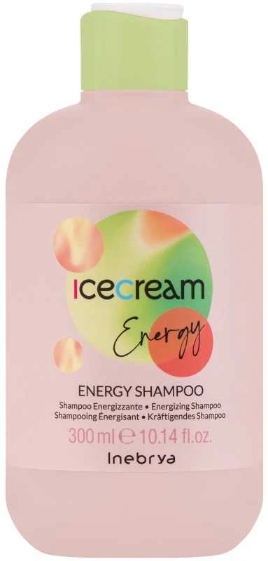 Inebrya Ice Kreminis Energy Šampūnas šampūnas nuo plaukų slinkimo, 300 ml