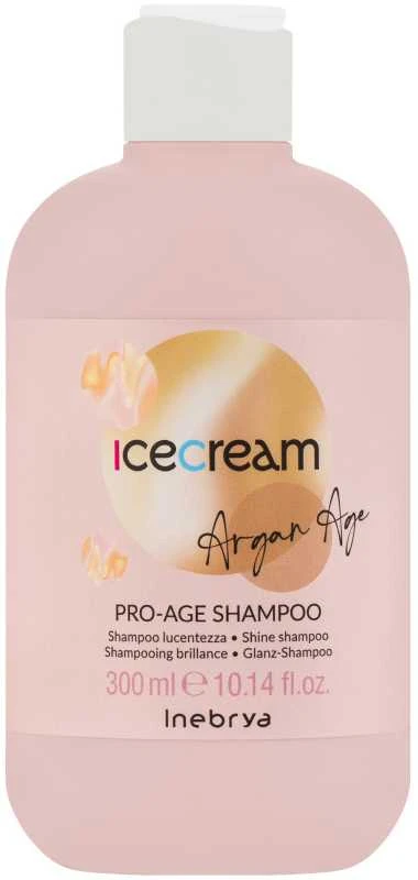 Inebrya Ice Kreminis Argan Age Pro-Age Šampūnas šampūnas su argano aliejumi, 300 ml