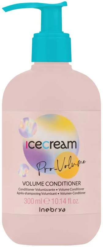 Inebrya Ice Kreminis Pro-Volume Volume Conditioner apimties suteikiantis plaukų kondicionierius, 300 ml