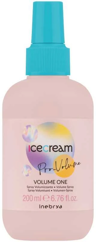 Inebrya Ice Kreminis Pro-Volume One Volume Purškiklis apimties suteikiantis plaukų purškiklis, 200 ml