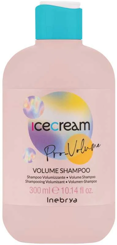 Inebrya Ice Kreminis Pro-Volume Volume Šampūnas apimties suteikiantis plaukų šampūnas, 300 ml