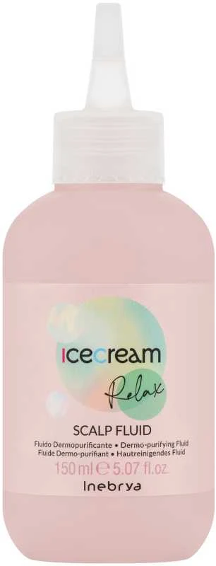 Inebrya Ice Kreminis Relax Scalp Fluid skystas galvos odos šveitiklis, 150 ml