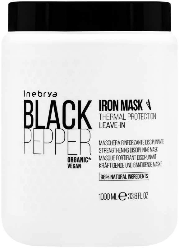 Kaukė plaukams Inebrya Juodas Pepper Iron, 1000 ml