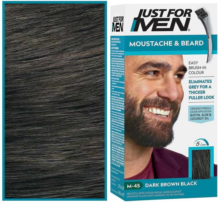 Just For Men barzdos dažai M-45 Dark Brown Black
