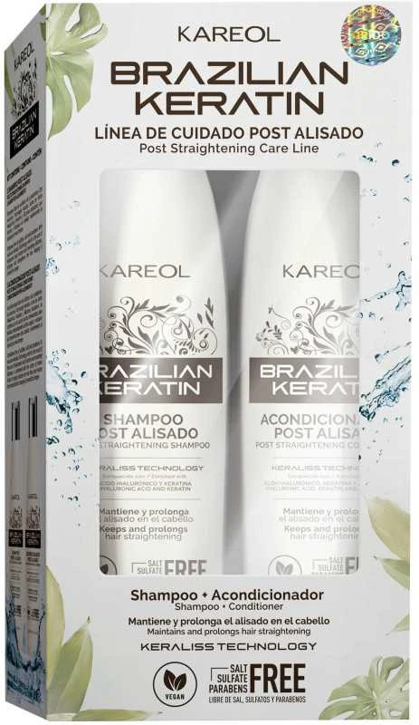 Kareol Brazilian Keratin Post Kit - Šampūnas + Conditioner, 2x300