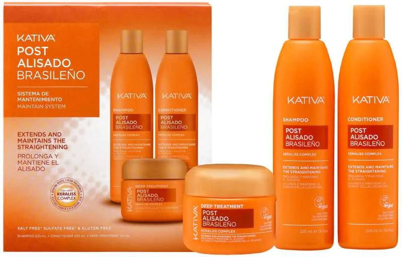 „Kativa Post Brazilian Tiesinimo Rinkinys“ 2 vnt., 225 ml +, 150 ml