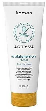 Kemon Actyva Rich Nutrition Mask kaukė sausiems plaukams, 200 ml