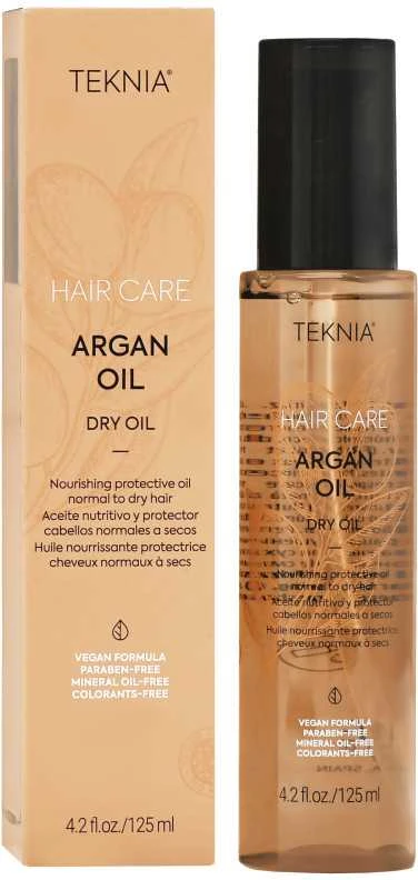 Aliejus plaukams Lakme Teknia Argan Dry Oil, lengvos tekstūros, neapsunkina plaukų, 125 ml