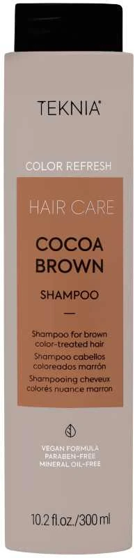 Rudą spalvą paryškinantis šampūnas Lakme Teknia Cocoa Brown Šampūnas, 300 ml