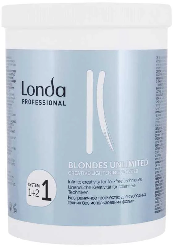 Londa Professional Blondes Unlimited Creative šviesinanti pudra plaukų spalva moterims, 400g