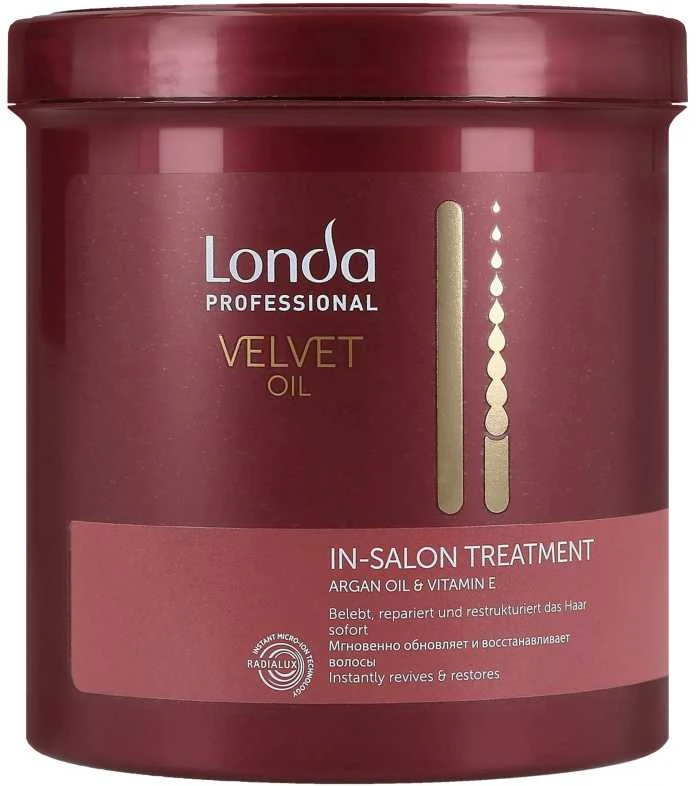 Londa Professional, Velvet Oil, argano aliejus su vitaminu E, plaukų kreminis gydymas, atstatymui, 750 ml