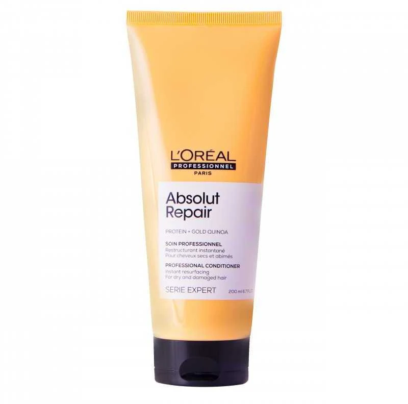 L'Oreal Professionnel Serie Expert Absolut Repair Protein + Gold Quinoa plaukų kondicionierius akimirksniu atkuriantis, 200 ml