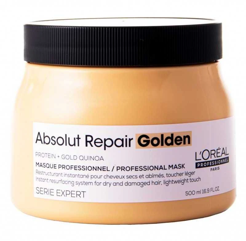 Auksinė plaukus atkurianti kaukė L'oreal Professionnel Absolut Repair Golden Mask 500ml
