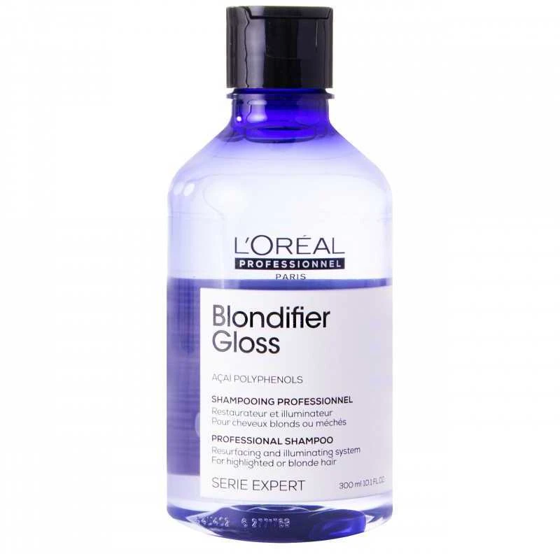 L'Oreal Professionnel Serie Expert Blondifier Gloss Acai Polyphenols Hair Šampūnas šampūnas šviesiems plaukams, 300 ml