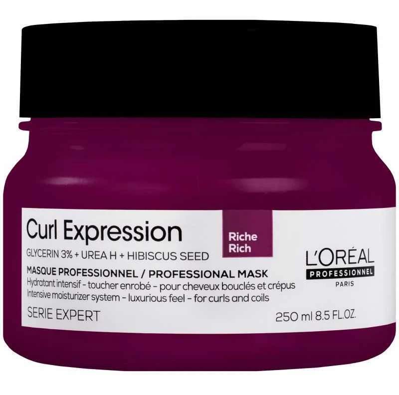 Kaukė garbanotiems plaukams L'oreal Professionnel Curl Expression Intensive ​Moisturizer Rich Mask 250ml