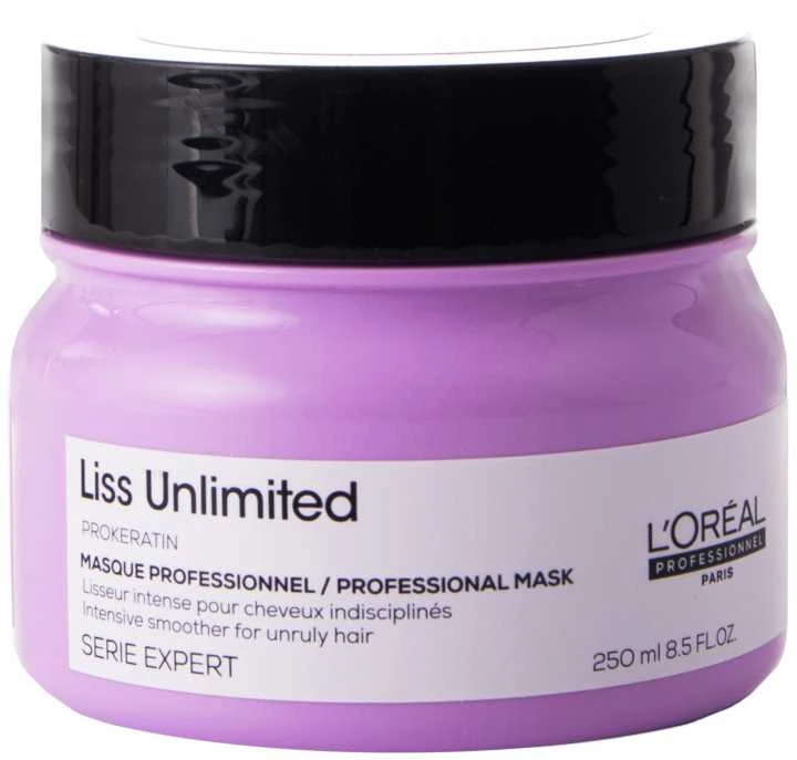 L'Oreal Professionnel Serie Expert Liss Unlimited plaukų kaukė „Kreminis“ glotninimui, 250 ml