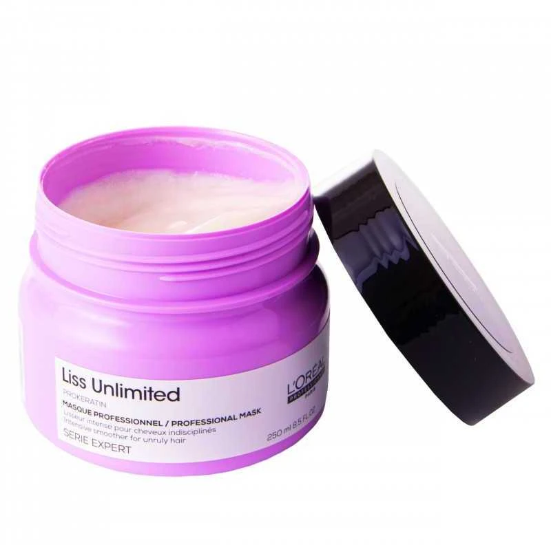 L'Oreal Professionnel Serie Expert Liss Unlimited plaukų kaukė „Kreminis“ glotninimui, 250 ml