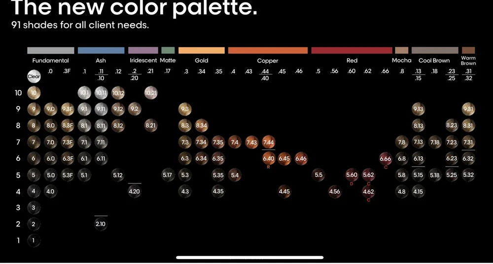 L'Oreal Professional iNOA profesionali spalvų paletė