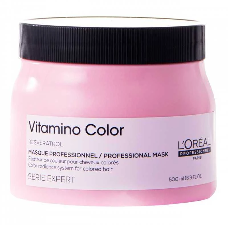 Spalvos spindesį atkurianti kaukė L‘oreal Professionnel Vitamino Color Mask 500ml