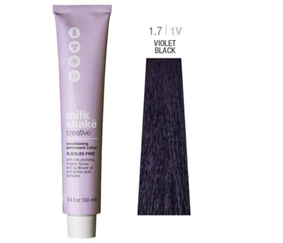 Milk Shake Creative Color 100 ml tūbelė su spalvos pavyzdžiu