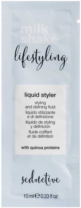 Milk Shake, Lifestyling Liquid Styler, UV Filter, Hair Styling Lotion, 10 ml