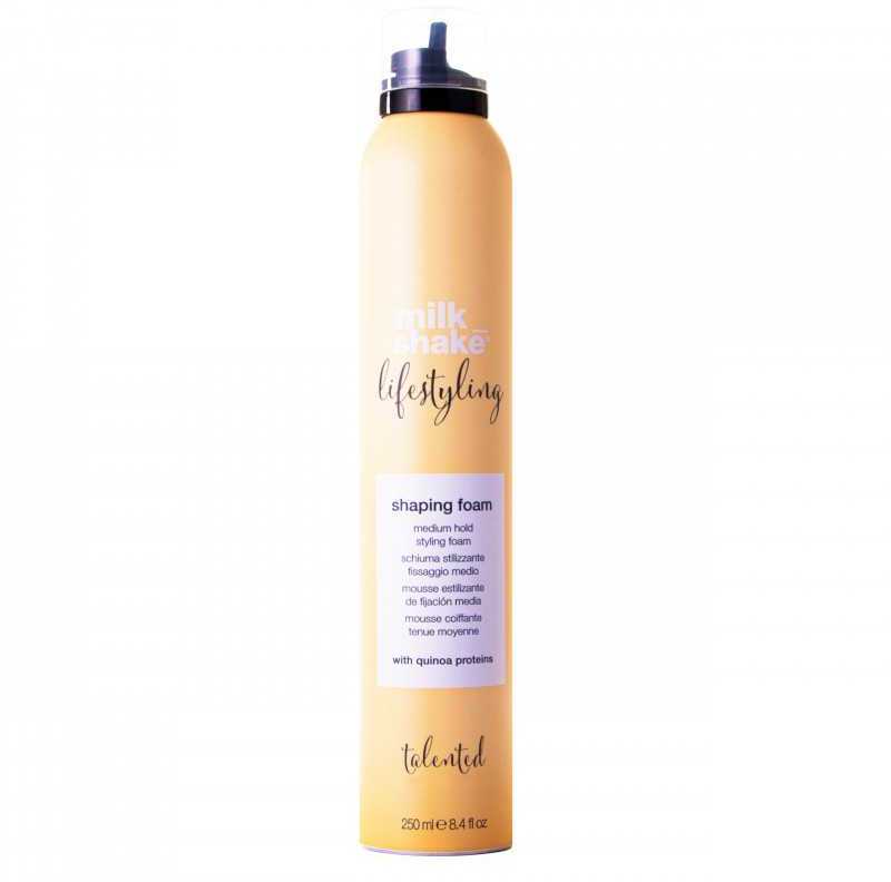 Vidutinės fiksacijos putos plaukams Milk Shake Lifestyling Shaping Foam Medium Hold 200ml