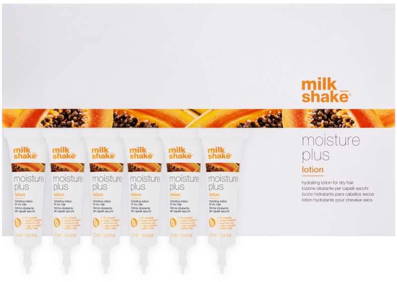 Milk Shake Milk_Shake MOISTURE PLUS drėkinamosios sausų plaukų ampulės – losjonas, 6 x12 ml