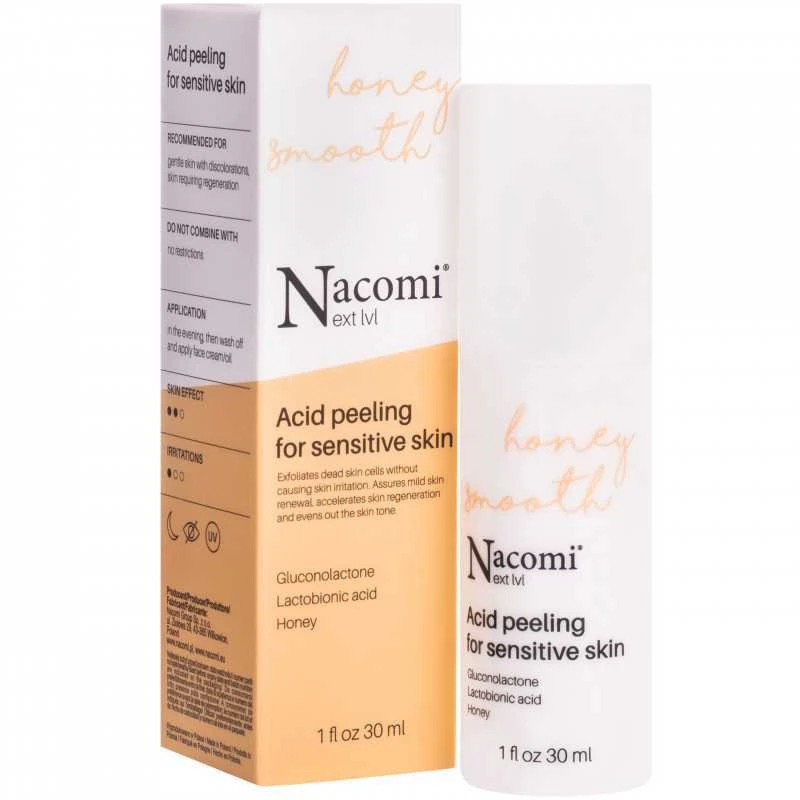 Nacomi Next Level Honey Smooth rūgštinis šveitimas veidui 30 ml