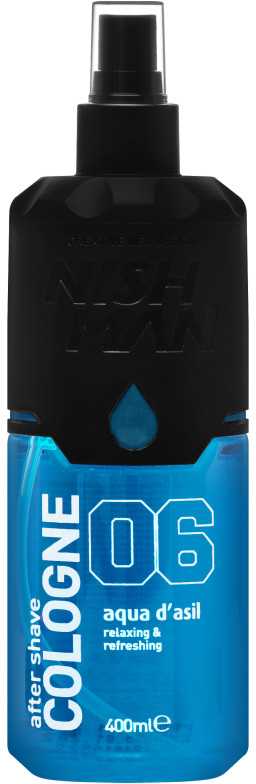Nishman After Shave Cologne Aqua d'Asil losjonas po skutimosi, 400 ml