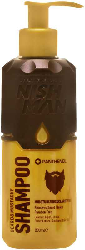 Nishman Beard & Mustache Šampūnas barzdos ir ūsų šampūnas, 200 ml